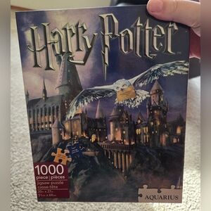 Aquarius Harry Potter Hogwarts 1000-Piece Puzzle - Blue and Gray